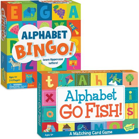 peaceable kingdom alphabet bingo!|Peaceable Kingdom Alphabet Bingo and Alphabet Go Fish .